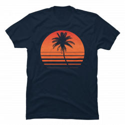 palm tree shirt design